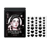 Black Star Pimple Patches, 108 Pieces Heart And S-tar Shape Zit Pads, Star Accne Patch, For Reduce Blemishes, Targeted Skincare Application, Men And Women