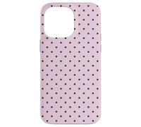 Black Star Polka Dot On Soft Pink Cute Girly Trendy Dotted Case for iPhone 14 Pro Max