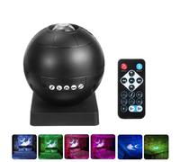 (Black) Star Projector Light Night Lamp Music Player LED Starry Sky Ocean Wave with Remote