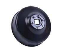 Black Steel 76mm 14 Flutes Car Oil Filter Cap Type Wrench with 3/8" Drive Socket Oil filter element Car Oil Filter