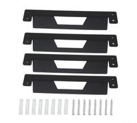 Black Steel Brackets 2PCS for ToughBuilt System | Four bracket set, mounts full-width toolboxes, heavy load support, prevents bending, for durable paint(4PCS)