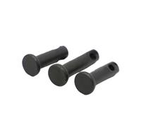 Black Steel Dowel Pin Flat Head Cylindrical Hole Clevis M4 M5 M6 M8 M10 M12 GB882(M5 10pcs,25mm)