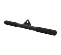 Black Steel Fitness Pull Bar for Home Gym Cable Pulley Training | Two Hand Grip Control, Triceps Strengthening, Compact to Carry, Universal Gym System Attachment
