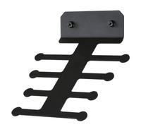 Black Steel Resistance Bands Storage Rack - Gym Organiser - Hook Storage Equipment Fitness Bone Fish Compact | Gym Home Workout Bodybuilding Accessory