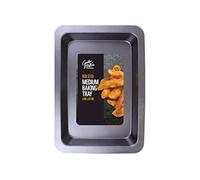 Black Steel Roasting Tray (33 cm x 23 cm) 1 Piece - Non-Stick & Stylish Design, Ideal for Cooking & Baking