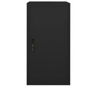 Black Steel Saddle Cabinet 53 x 53 x 105 cm with Lockable Door, Height-Adjustable Saddle Holder and Hook for Equestrian Equipment, Freestanding, Wall Mounting Possible