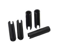 Black Steel Split Spring Pins - Elastic Cotter Cylindrical Positioning Dowels for M1.5, M2, M2.5, M3 - Durable Fastening Solution(M1.5x50pcsx16mm)