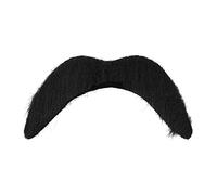 Black Stick On Fake Tash Handlebar Moustache Mexican / 118 / YMCA Fancy Dress Party Accessory by My Planet