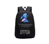 (Black) Stitch backpack Students Boys Girls back to school Bags Teens Daily Backpack
