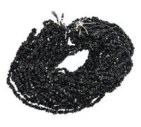 Black Stone Nuggets Chips Loose Gemstone Beads, 34 Inch Length, Black Color, Jewelry Making, Wholesale Price, Prepared Exclusively by .-B086VJMVMRNAMZ