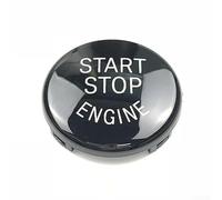 Black Stop Engine Button Compatible with For Ring Cover Trim Compatible with For E90 E92 E93 2009-2012, ABS Carbon Fibre Interior Decorative Circle