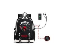 (Black) Stranger Things HELLFIRE CLUB Backpack Rucksack