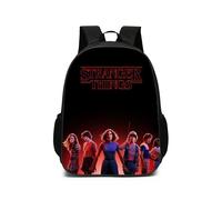 (Black) Stranger Things Season 4 School Bags for Girls Boys Kids Primary school backpack