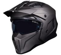 Black Street Fighter Open Face Motorcycle Helmet L Matt Bronze