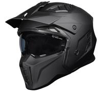 Black Street Fighter Open Face Motorcycle Helmet XXL Matt Black