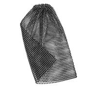 Black Stretch Mesh Rhinestone Head Scarf for Women Summer | Sparkly Crystal Embellishments, Breathable Polyester Blend, Reflective Style, for Dates, Nightclubs and Festival Nights