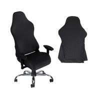 Black Stretchable Gaming Chair Covers Slipcovers,Ergonomic Office Computer Game Chair Slipcovers Stretchy Covers For Computer Reclining Racing Style Office Chair (No Chairs)