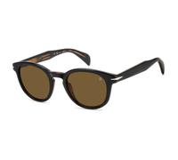 Black Striped Brown Sunglasses - male - Eyewear by David Beckham - Sunglasses - Brown - 50 MM - Accessories 50 MM