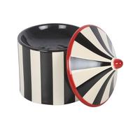 Black Striped Circus Tent Oil Burner | Unique Home Fragrance Decor