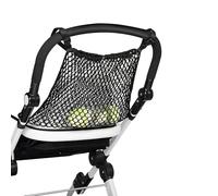 Black Stroller Shopping Net, Buggies Net Bag on the Back, Universal Baby Trolley Mesh Net Pocket, Stroller Organizer Storage Bag for Pushchair Pram Buggy Stroller