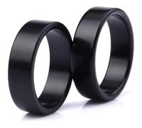 Black Strong magnetic Magic PK Ring Coin Magic Tricks Props Finger Decoration Magician Ring Illusion Gimmick Accessories (18 mm) (20 mm) (21mm)