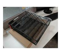 Black Stronger Wall Mounted 6 Tiers Magazine Literature Holder Rack Hanging File Paper