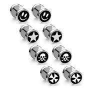 Black Stud Earrings for Men Surgical Steel Earrings Skull Cross Smile Star Stud Earrings Flat Back Stud Earrings Mens Earrings Stud