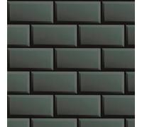 Non-Woven Wallpaper Stone Wall dark grey black Gloss 38357-1 (4,94£/1qm)