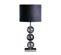 Black Suede Effect Shade Table Lamp | Mistro