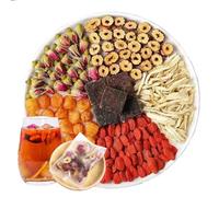Black sugar ginger jujube tea 290g Brown sugar ginger tea Goji berry Old ginger black sugar tea Guiyuan Drink Tea Bags