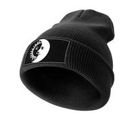 Black Sun and Moon Beanie Hat Warm Skull Cap Winter Caps Knitted Knit Hats for Men Women