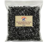 Black Sunflower Seeds for Birds 10kg | Bird Seed & Wild Bird Seed | Bird Seeds for Small Garden Birds | Gold Standard Wild Bird Food | Black Oil Sunflower Seeds | By Trusty Pet Supplies