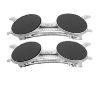 Black Sunglasses Hair Clips 2pcs Metal Spring Barrettes | Fashionable Shape, Secure Firm Hold, On-the-go Styling, for Women and Girls