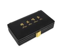 Black Suona Reed Storage Box for Musicians Daily Practice | Divided Compartments, One Handed Opening, PU Metal Plastic Build, Preserves Curve and Elasticity