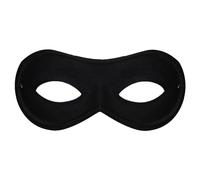 Black Superhero Mask - Pack of 1 - Black Eye Mask on Elastic String - Hero and Villain Fancy Dress Costume Accessory