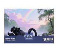 Black Swan 1000 Piece Puzzle Mind Challenge For Adults Quiet Evening Bird Gift-Worthy Artwork 38x26cm/1000pcs