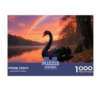 Black Swan 1000pc Puzzle Relaxing Brain Game For Adults Mindfulness Bird Perfect Giftable Puzzle 38x26cm/1000pcs