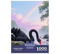 Black Swan 1000pc Puzzle Relaxing Brain Game For Adults Mindfulness Bird Perfect Giftable Puzzle 70x50cm/1000pcs