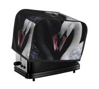 Black Swan And White Toaster Cover 2 Slice Covers Cute Bread Maker Kitchen Small Appliance K