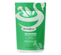 Black Swan Berberine Supplement 750mg Capsules - Pure Berberine HCL High Strength Supplement - Berberine Weight Loss Vegan Formulated Capsule Anti-oxidant and Anti-inflammatory - 30 Capsules