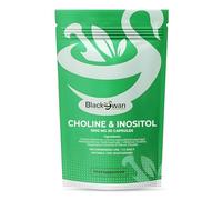 Black Swan Choline & Inositol Capsules 1000mg - Daily Nutritional Supplement for Metabolism Support, Nutrient Balance & Women’s Wellness Routine, Vegetarian Friendly - 30 Caps 1 Month Supply