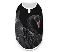 Black Swan Dog Shirts Sleeveless T-Shirt Pet Tank Top Soft Summer Vests Clothes for Dogs And Cat M