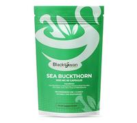 Black Swan Sea Buckthorn Capsules - 1000mg Rich in Omega Fatty Acids Antioxidant Formula Immune System Skin Health Support Natural Supplement - 60 Caps 2 Month Supply