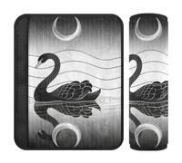 Black Swan Silver 2 Pack Seatbelt Shoulder Strap pad, Release Stress to Your Neck and Shoulders, car Seatbelt Covers for Sedan