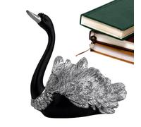 Black Swan Statue Black Swans Ornament Resin Animal Sculpture Figurines for Living Room Wine Cabinet Entrance Wedding New Home