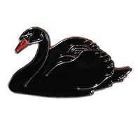 Black Swan Wildlife Bird Family Anatidae 35mm Metal Enamel Badge