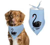 Black Swans Dog Bandana Pet Scarf for Small Medium Large Dogs Triangle Bibs Photo Prop Gift