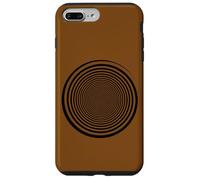 Black Swirl Self Hypnosis Trippy Spiral Graphic Art Portal Case for iPhone 7 Plus/8 Plus