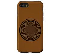 Black Swirl Self Hypnosis Trippy Spiral Graphic Art Portal Case for iPhone SE (2020) / 7/8
