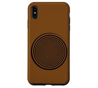 Black Swirl Self Hypnosis Trippy Spiral Graphic Art Portal Case for iPhone XS Max